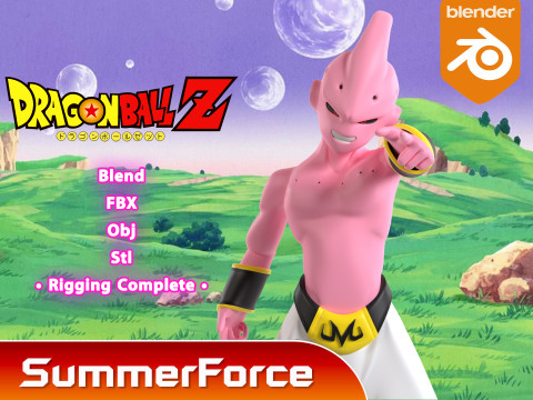 Kid Buu - Dragonball 3D Model