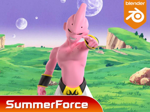Kid Buu - Dragonball 3D Model