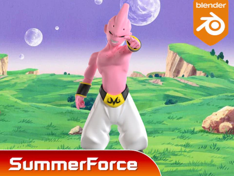Kid Buu - Dragonball 3D Model