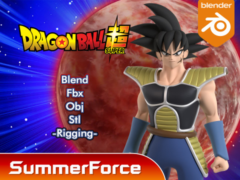 Bardock - Dragonball Super 3D Model