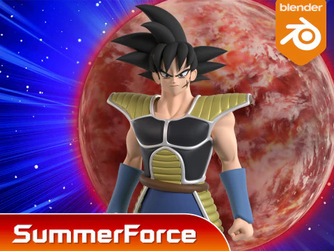 Bardock - Dragonball Super 3D Model