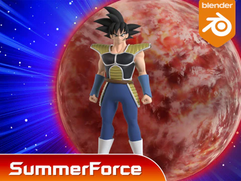 Bardock - Dragonball Super 3D Model