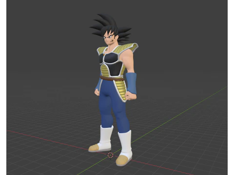 Bardock - Dragonball Super 3D Model