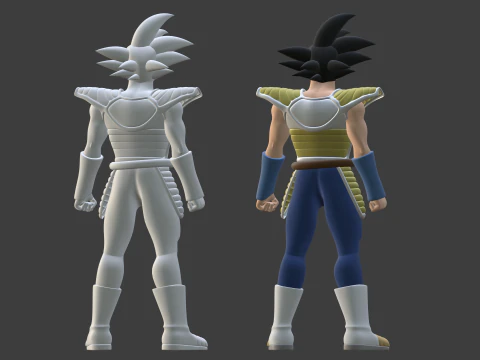 Bardock - Dragonball Super 3D Model