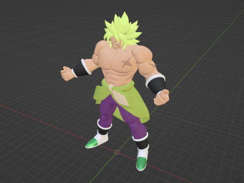 Broly Legendary Super Saiyan - Dragonball Super Model 3D