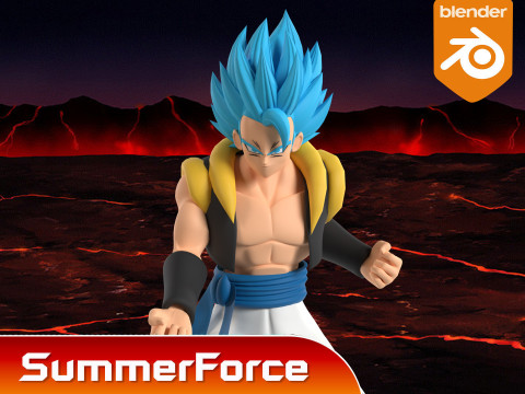 Gogeta - Dragonball Super Modelo 3D