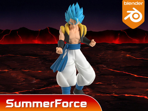 Gogeta - Dragonball Super Modelo 3D