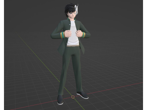 Haruka Sakura - WIND BREAKER Modelo 3D