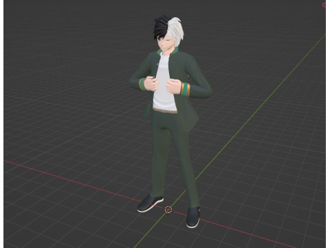 Haruka Sakura - WIND BREAKER Modelo 3D