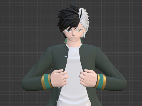 Haruka Sakura - WIND BREAKER Modelo 3D