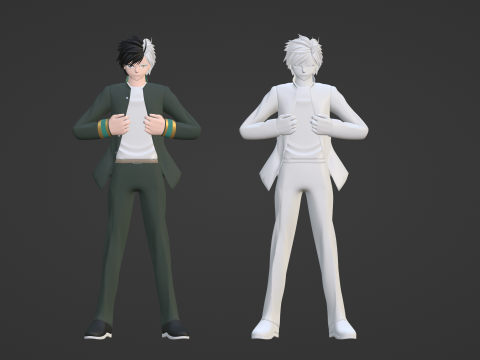 Haruka Sakura - WIND BREAKER Modelo 3D