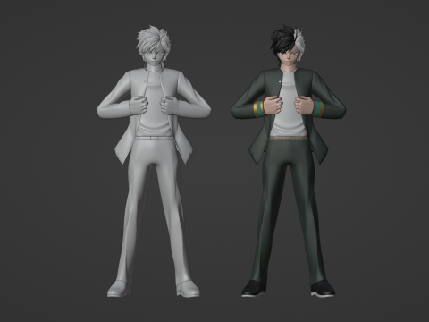 Haruka Sakura - WIND BREAKER Modelo 3D
