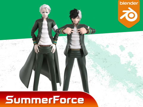 Haruka Sakura - WIND BREAKER Modelo 3D