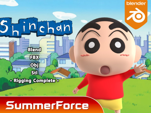 Shinchan - Crayon Shinchan 3D 模型