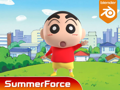 Shinchan - Crayon Shinchan Modèle 3D