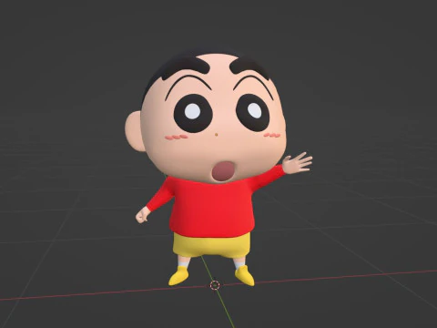 Shinchan - Crayon Shinchan 3D Model