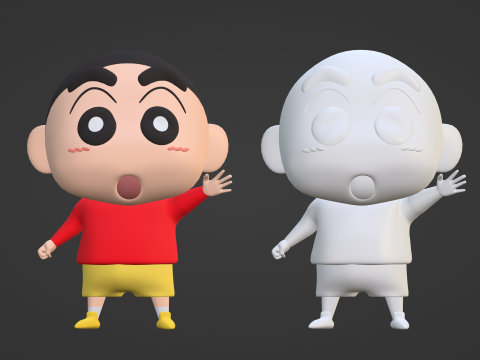 Shinchan - Crayon Shinchan Modèle 3D