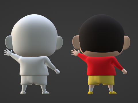 Shinchan - Crayon Shinchan Modèle 3D