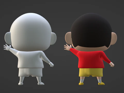 Shinchan - Crayon Shinchan 3D Model