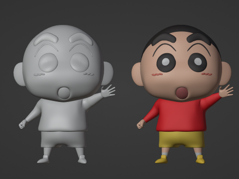 Shinchan - Crayon Shinchan Modèle 3D