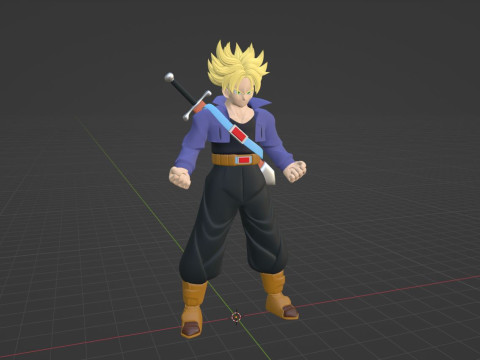 Trunks Future - Dragonball 3D 模型