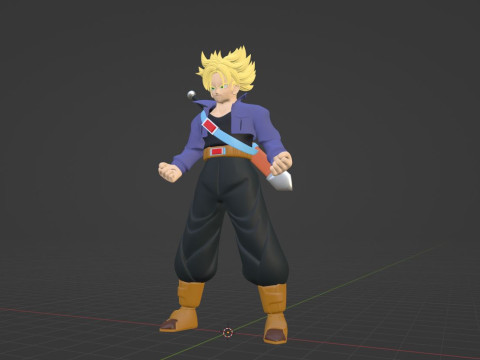Trunks Future - Dragonball 3D 模型