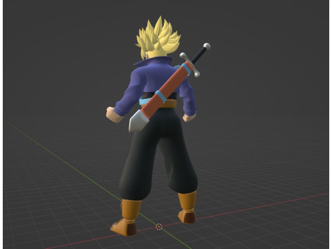 Trunks Future - Dragonball 3D 模型