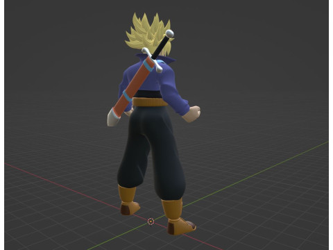 Trunks Future - Dragonball 3D 模型