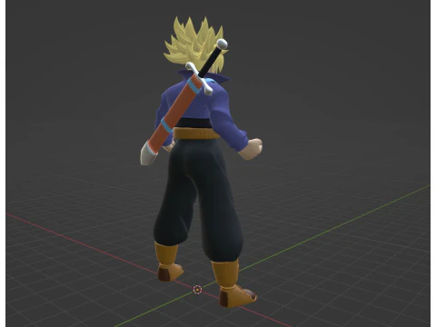 トランクス未来 - ドラゴンボール 3Dモデル