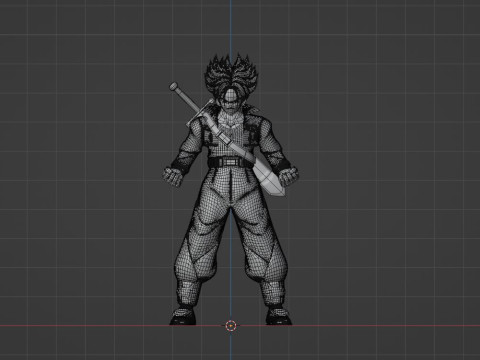 Trunks Future - Dragonball 3D 模型