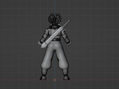 Trunks Future - Dragonball 3D 模型