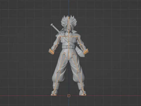 トランクス未来 - ドラゴンボール 3Dモデル