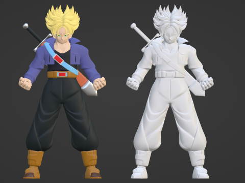 Trunks Future - Dragonball 3D 模型