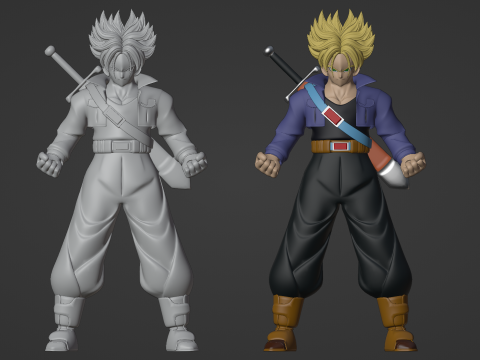 Trunks Future - Dragonball 3D 模型