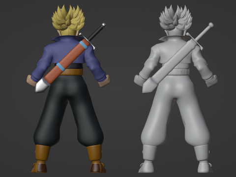 Trunks Future - Dragonball 3D 模型