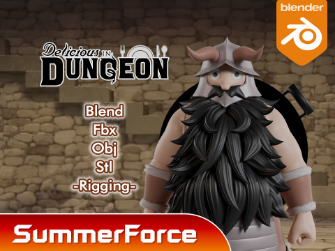 Senshi - Delicious in Dungeon 3D Model