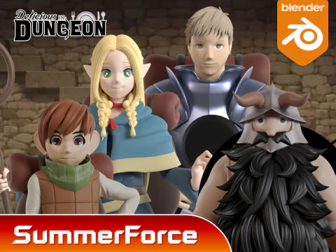 Senshi - Delicious in Dungeon 3D Model