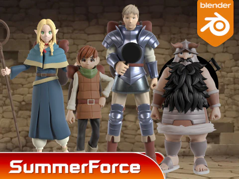 Senshi - Delicious in Dungeon 3D Model