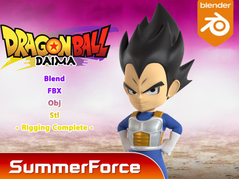 Vegeta - Dragonball DAIMA 3D Модель