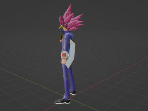 Yugi Muto - Monstros de duelo YuGiOh Modelo 3D