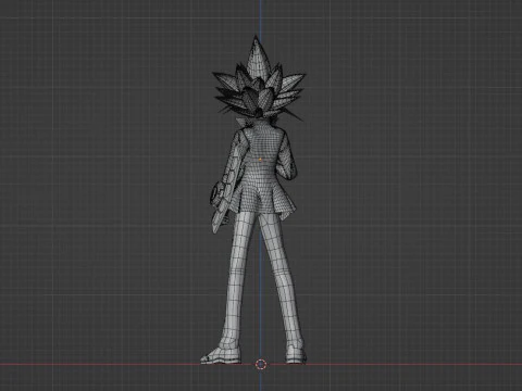 Yugi Muto - Monstros de duelo YuGiOh Modelo 3D