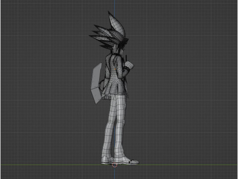 Yugi Muto - YuGiOh Duel Monsters 3Dモデル