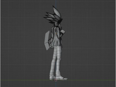 Yugi Muto - Monstros de duelo YuGiOh Modelo 3D