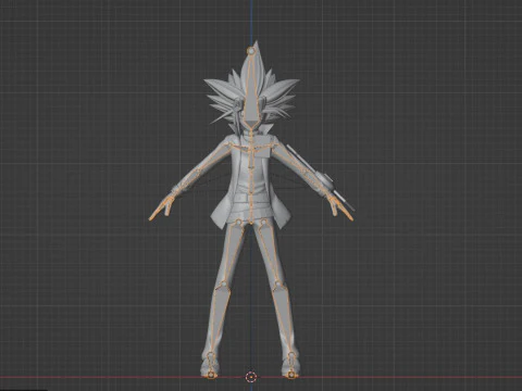 Yugi Muto - Monstros de duelo YuGiOh Modelo 3D