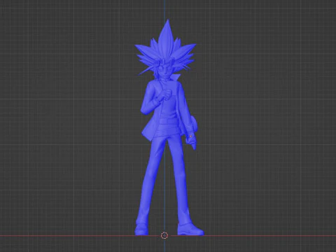Yugi Muto - Monstros de duelo YuGiOh Modelo 3D
