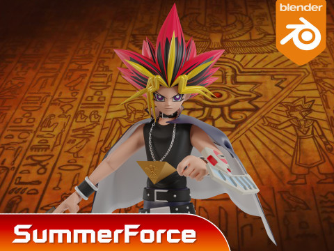Yami Yugi - YuGiOh Duel Monsters Model 3D
