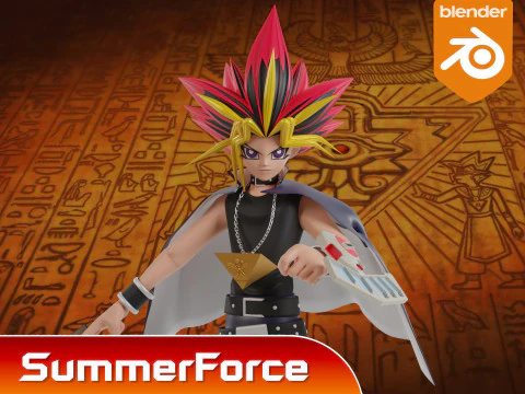 Yami Yugi - YuGiOh Duel Monsters 3D Model