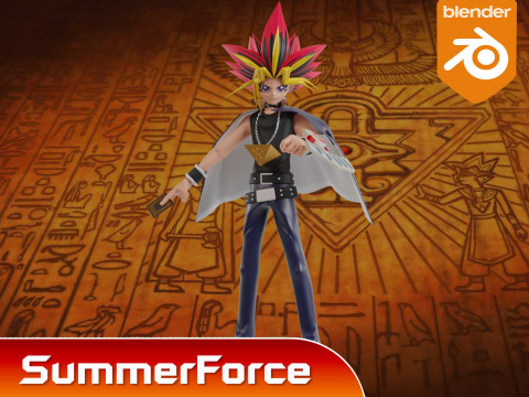 Yami Yugi - YuGiOh Duel Monsters Model 3D