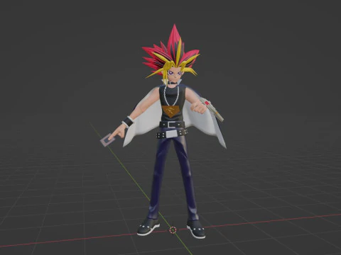 Yami Yugi - YuGiOh Duel Monsters 3D Model
