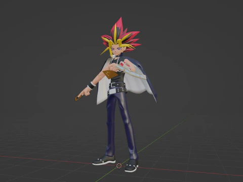Yami Yugi - YuGiOh Duel Monsters 3D Model